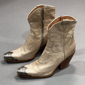 Free People Brayden Western Boot Bone